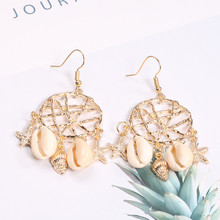 Hot Sale New Design Dangle Earring Sea Shell Statement Earrings Boho Vintage Gypsy Fashion Jewelry Ladies gift for women 2024 - buy cheap