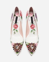 Luxury flower woman pumps diamonds 5CM low heel woman shoes pointed toe flower Stiletto High Heel Rhinestone Bling Wedding Shoes 2024 - buy cheap