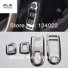 4PCS/Lot Car Stickers of Chrome Plated Window Lift Control Panel Decoration for 2012-2019 Peugeot 301 2024 - buy cheap