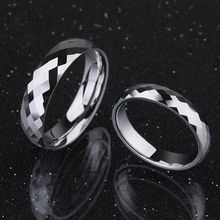 Вольфрамовые обручальные кольца, ширина 4 мм/6 мм, купольная лента, удобная посадка, полированный альянс для свадьбы, бесплатная доставка, на заказ 2024 - купить недорого