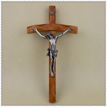Figura de acción católica de Jesús, figura de la Cruz, el Cordero de Dios de Jesu, reliquias, exquisita, de 30x16cm 2024 - compra barato