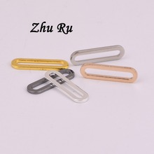 20pcs ZHU RU 15*4.3mm Oval ring pendant Saturn's Aura Bird's Nest Garland shape copper Charm tag DIY accessories of headdress 2024 - buy cheap