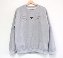 Sugarbaby-Sudadera con estampado de gato para amantes de los gatos, ropa de alta calidad, suéter, ropa Tumblr 2024 - compra barato