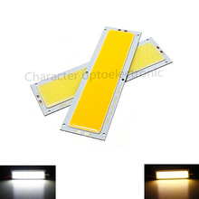 Tira de led 12v-24v, 120mm x 36mm, branco quente, branco puro, cob, lâmpadas, 10w, 1000lm, super brilhante para diy, alta qualidade 2024 - compre barato