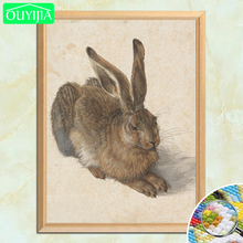 Painter Durer Famous Painting "Young Hare" 5D DIY Diamond Painting Full Square Diamond Embroidery Rhinestones Mosaic Decor Pic 2024 - buy cheap