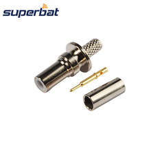 Superbat-conector Coaxial SMB de 50 Ohm, Cable de montaje de engarce recto para RG316 RG174 LMR100, adaptador de Cable Fakra 2024 - compra barato