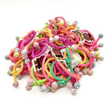 10Pcs/Lot Rose/Ball Child Girl Hair Band  Cute Holders Rubber Elastics Accessories Charms Tie Gum Size 3CM 2024 - buy cheap