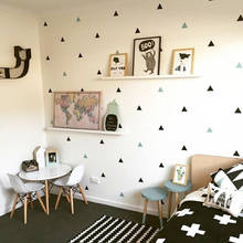 Baby Boy Room Little Triangles Wall Sticker For Kids Room Decorative Stickers Children Bedroom Nursery Wall Decal Stickers 2024 - buy cheap