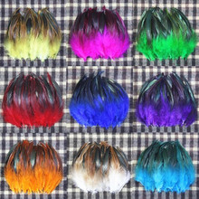 HOT100pcs mix  Color  Pheasant Feather 10-15cm (4-6 inch) Clothing jewelry Headwear Christmas Holiday Decorative Feather JC#752 2024 - buy cheap