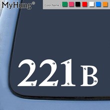 221B High Quality Waterproof Car stikers Window Door Wall Decal Notebook  Laptop Auto Accessories 15x22.8 Car-Styling 1pc 2024 - buy cheap