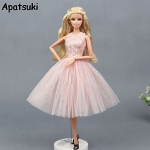 Accesorios para muñecas rosas, bonito disfraz de baile, vestido de Ballet para muñeca Barbie, ropa para el sol, chaleco, falda, ropa para juguete de muñeca Barbie 2024 - compra barato