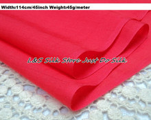 Free shipping silk cotton fabric watermelon red for dress decoration scarf,width114cm 45inch weight 56g/m #ZSM012-6 2024 - buy cheap