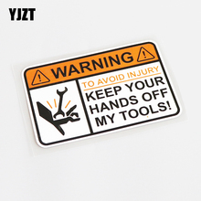 YJZT 12.5CM*8CM Fashion WARNING TO AVOID INJURY Car Sticker Decal PVC Accessories 13-0595 2024 - buy cheap