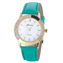 2020 Hot Selling Fashion Women Diamond Analog Leather Quartz Wrist Watch Watches Hot Sales 2024 - buy cheap