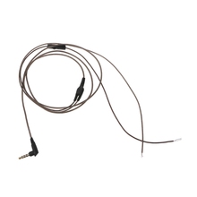 1.2m  High Quality DIY Earphone Cable With Mic Replacement Cable Wire For Repair 2024 - buy cheap