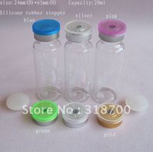 20ml clear glass vial with silicone stoper with flip cap, 20ml glass bottle, cosmetic packaging container 2024 - buy cheap
