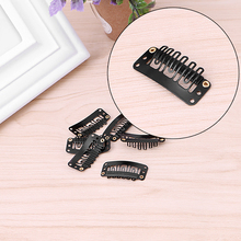 40 Pcs 32mm Black U Shape Snap Metal Clips For Hair Extensions Weft Hair Accessories #Y51# 2024 - buy cheap