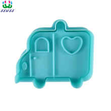 Love Fast Food Car Pattern Printing Molds,Food Grade Plastic Cake Decorating Cutters Tools,Direct Selling 2024 - buy cheap