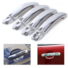 CITALL New Car Exterior Decorative Stylings Chrome Door Handle Cover Trim for VW Jetta MK5 GOLF GTI 2006 2007 2008 2009 2010 2024 - buy cheap