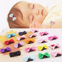 10pcs/set Baby Colorful Mini Hair Clip Solid Dot Printed Baby Bow Hair Clip Newborn Decoration Hair Pin Kids Hair Accessories 2024 - buy cheap