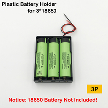 Caja de almacenamiento de plástico para baterías 3X18650, con cables de alambre, 18650 V, Turmera, funda porta baterías Oct18, 3 vías, 3,7 2024 - compra barato