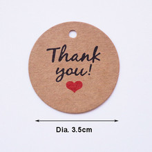100pcs Kraft Paper Handmade Tag with Love DIY Gift Box Tag Candy Dragees Cupcake Thank You Tags Wedding Deco Mariage Favors 2024 - buy cheap