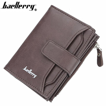 Baellerry Brand wallet leather Men Wallets coin pocket zipper Handy Multi-functional Short purse 3 Fold Male Purses Cards Holder 2024 - buy cheap