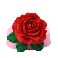Facemile 3d valentine rosa flor molde de silicone fondant molde bolo de casamento decoração chocolate cupcake geléia molde ferramenta de cozimento 2024 - compre barato