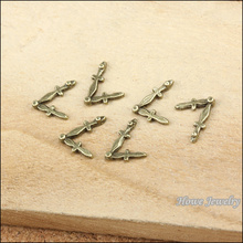 Wholesale 250 pcs Vintage Charms Pointer Pendant Antique bronze Fit Bracelets Necklace DIY Metal Jewelry Making 2024 - buy cheap