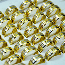10 шт., винтажные золотые кольца из нержавеющей стали в стиле ретро для мужчин и женщин, модные круглые панковские кольца оптом LR4082 2024 - купить недорого