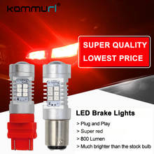 Brilliant Red 1156 1157 BAY15D BAZ15d 7443 3157 P21/4W LED For car Brake Backup Tail Stop Lights Turn Signal KAMMURI 2024 - buy cheap