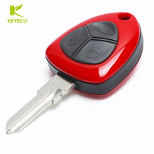 KEYECU New Replacement Remote Key Shell Case Fob 3 Butotn for Ferrari F430 2005 2006 2007 2008 2009 Uncut Blade 2024 - buy cheap