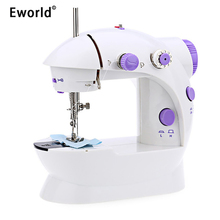 Eworld Mini Handheld Pedal Sewing Machines Dual Speed Double Thread Multifunction Electric Automatic Tread Rewind Sewing Machine 2024 - buy cheap