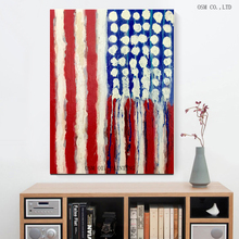 O Envio gratuito de Boa Qualidade DA BANDEIRA DOS EUA América Bandeira Pintura A Óleo Pintura A Óleo Para A Decoração Da Parede Abstrata Para A Decoração Da Parede 2024 - compre barato
