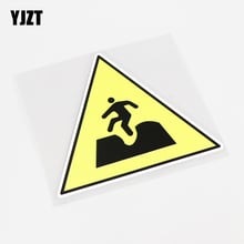 YJZT 11CM*10CM Fashion Warning Mark Be Careful Fall Into PVC Car Sticker Decal 13-0898 2024 - buy cheap