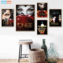 Custom once upon a time Poster Canvas Poster 30X45cm,40X60cm Art Home Decoration Cloth Fabric Wall Poster Print Silk Fabric 2024 - buy cheap