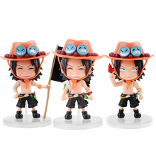 Luffy-Set de 3 unids/lote de 10cm, juguete de acción kawaii de tres estilos, colección de modelos de Luffy para regalo 2024 - compra barato