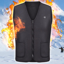 2018 New Men Women Electric Heated Vest Heating Waistcoat Thermal Warm Clothing Feather Hot Sale Winter Jacket hunting Vest 2024 - buy cheap