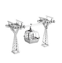 3D metal model puzzle elevated cable car model kit kit DIY toy puzzle adult puzzle children collection educational toys gifts 2024 - buy cheap