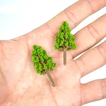 Modelo de árvores em miniatura trem ferroviário diorama 3cm-4cm kits de árvore de plástico paisagem ho escala diy modelo fazendo o layout do jardim 2024 - compre barato
