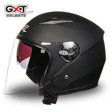 GXT Motorbike Helmet Half Face Daul Visor Motorcycle Helmets Four Season General UV Protection Electric Safety Helmet Moto Casco 2024 - buy cheap