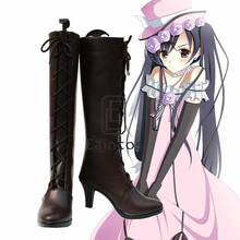 Anime Black Bulter Kuroshitsuji Ciel Girls Shoes Cosplay Party Boots Custom Made 2024 - buy cheap