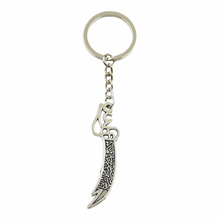 Factory Price Knife Pendant Key Ring Metal Chain Silver Color Men Car Gift Souvenirs Keychain Dropshipping 2024 - buy cheap