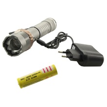Lanterna superclara cree xm-l t6 de led, 5000 lúmens, tática 18650, recarregável, com carregador de bateria, lâmpada de flash para bicicleta 2024 - compre barato