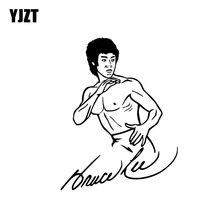 Yjzt 11.3cm * 14.8cm vinil decalque etiqueta do carro bruce lee kung fu esporte lenda preto/prata C3-0047 2024 - compre barato