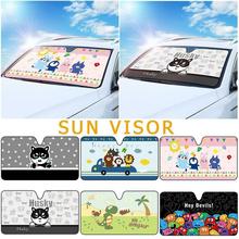 Cartoon Car Windshield Sun Shade Sun Visor Suction Cup Film Cover Front Window Windscreen Summer Visor UV Block Solar Protection 2024 - buy cheap