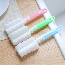 1pcs Milk Bottle Cleaning Brush PP Handle Cup Brush Glass Cleaner Kitchen Brush Cup Cleaning Products With Sponge Bottle Cleaner 2024 - buy cheap