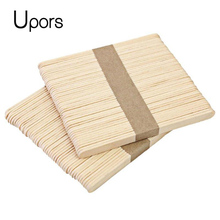 UPORS Popsicle Sticks Natural Wooden 11.4CM Length Wood Craft Pop Popsicle Sticks Ice Cream Sticks Popsicl Accesorios 100Pcs/Set 2024 - buy cheap