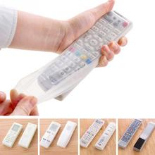 1PC Storage Boxes Transparent Silicone TV Remote Control Cover Protective Holder Bags Home Item Stuff Accessories Supply#85452 2024 - buy cheap