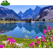 YUMEART DIY Diamond Painting Landscape Lake Mountain Cross-stitch Handmade Diamond Embroidery Needlework Crafts Home Decor 2024 - buy cheap